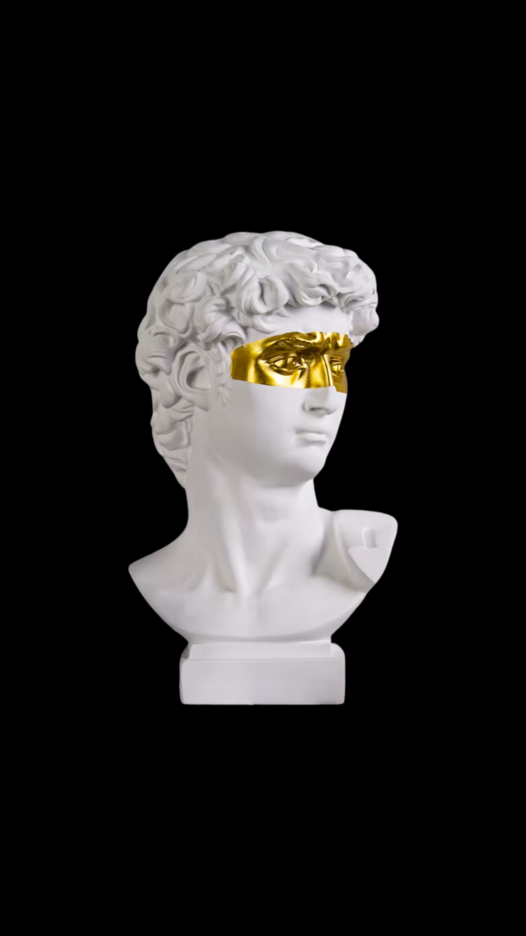 Foyer David Bust Statue