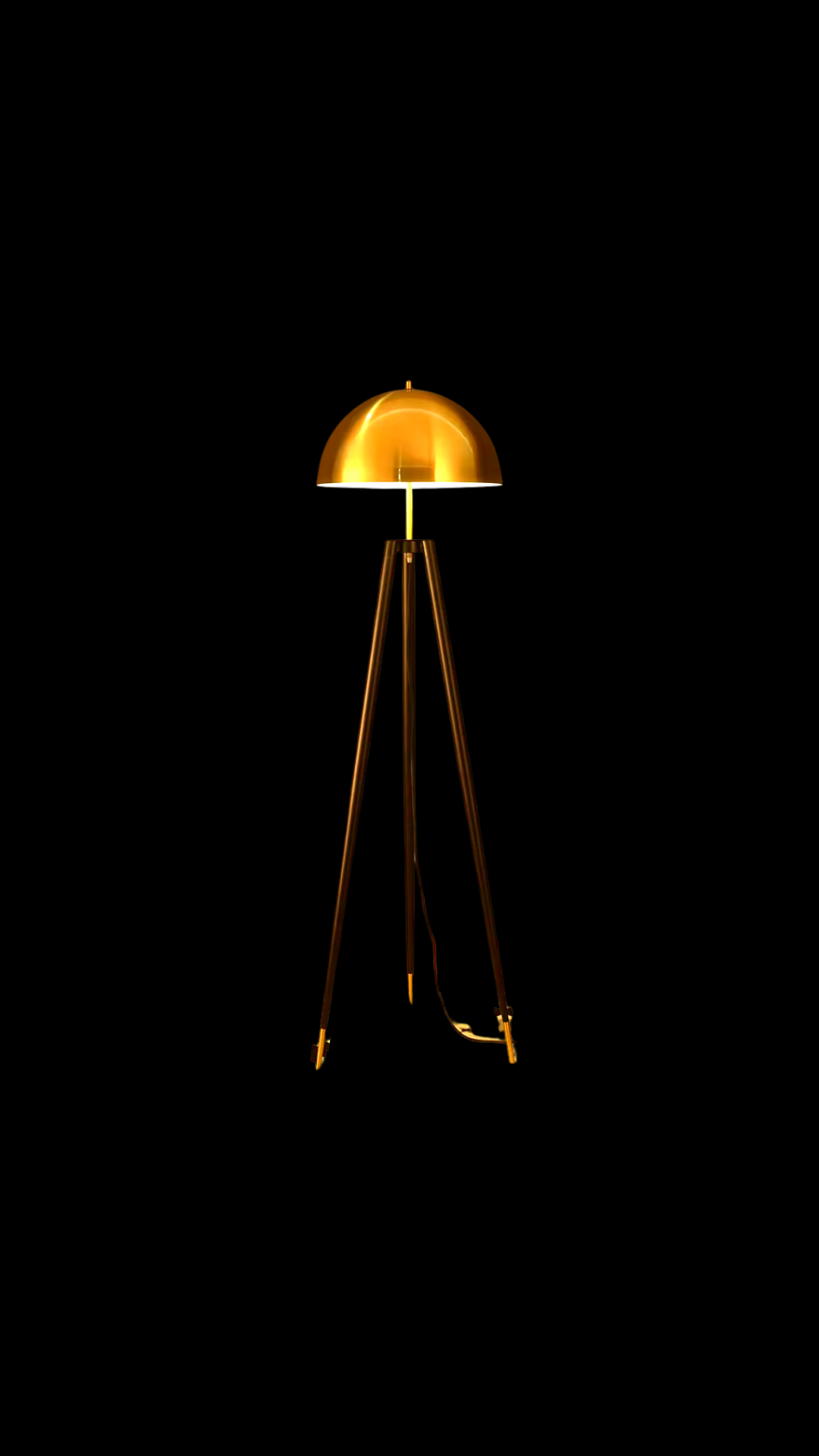 Atomic Golden Pelican Lamp