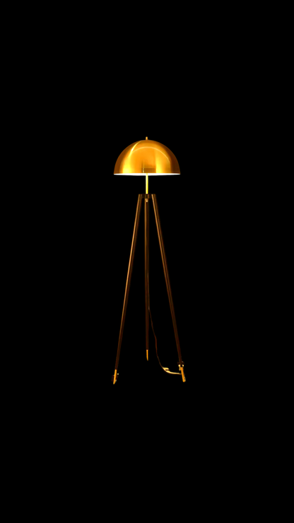 Atomic Golden Pelican Lamp